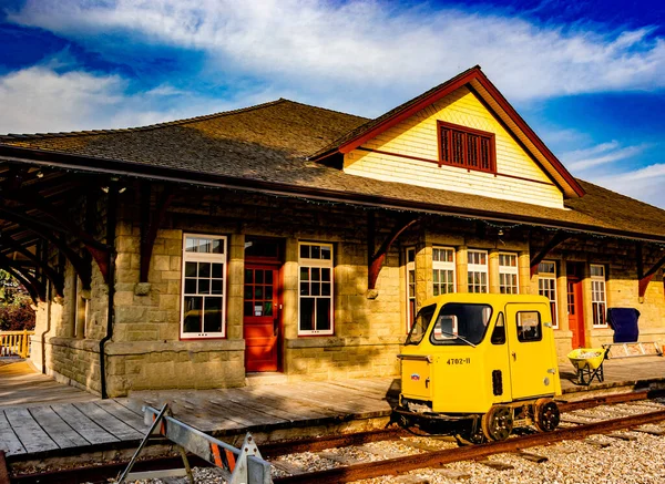 Sitio Histórico Nacional Estación Tren Claresholm Claresholm Willow Creek Alberta —  Fotos de Stock