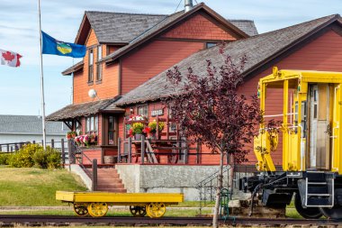 Bieseker, Alberta, Kanada 'daki tarihi tren istasyonu