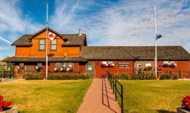 Bieseker, Alberta, Kanada 'daki tarihi tren istasyonu