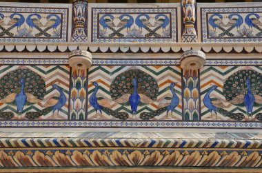 Jaipur 'daki Şehir Sarayı, Tavuskuşu Kapısı' na yakın.