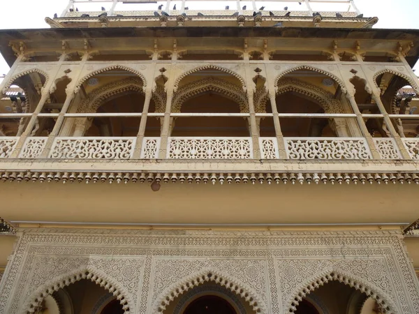 Mubarak Mahal Entrada Palácio Cidade Jaipur — Fotografia de Stock