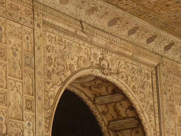 Beautiful Ceilings Red Fort Delhi — стокове фото
