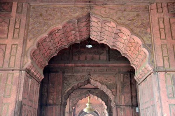 Beautiful Archway Jama Masjid Delhi — стокове фото