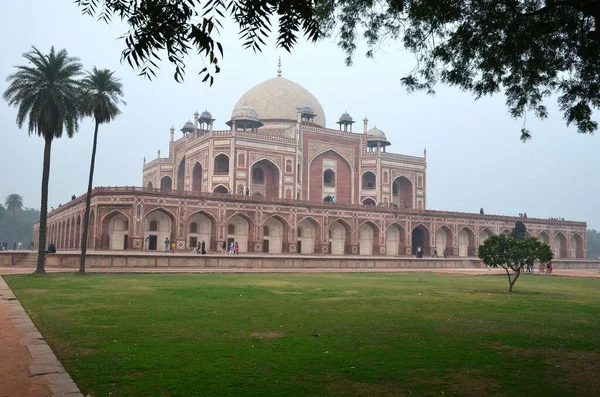 Garden View Humayun Tomb Delhi — Stockfoto