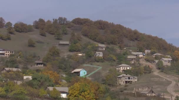 Старые Дома Европейской Деревне — стоковое видео