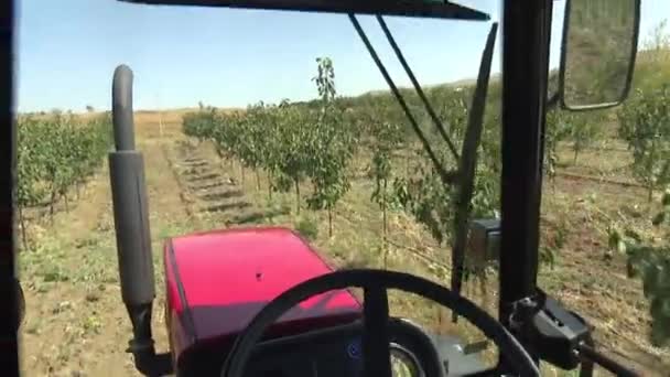 농장에서 일하는 트랙터 — 비디오