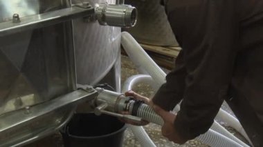 Şarap fabrikasında çalışma süreci