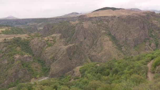 Ψηλά Βουνά Της Καυκασίας Στην Αρμενία — Αρχείο Βίντεο