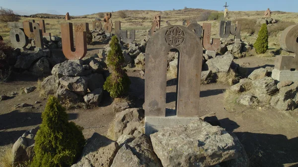 Antikes Denkmal Des Armenischen Alphabets — Stockfoto