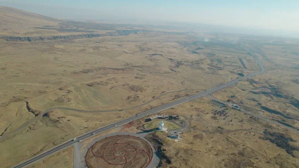 Kırsal Alanlarda Uzun Otoyol — Stok fotoğraf