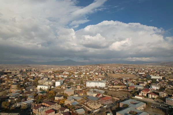 Kis Európai Város Örményországban Jerevánban — Stock Fotó