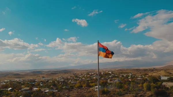 Drapeau Arménien Ciel Bleu — Photo