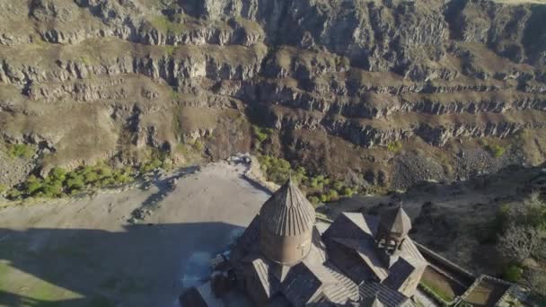 Saghmosavank Starověký Křesťanský Kostel Arménii — Stock video