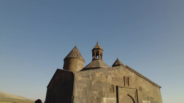 Εκκλησία Saghmosavank Αρχαία Χριστιανική Στην Αρμενία — Αρχείο Βίντεο