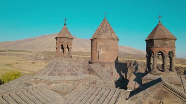 Saghmosavank Oude Christelijke Kerk Armenië — Stockvideo