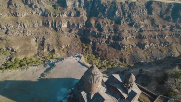 Ermenistan Daki Saghmosavank Antik Hıristiyan Kilisesi — Stok video