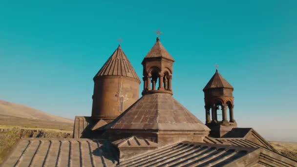 Saghmosavank Oude Christelijke Kerk Armenië — Stockvideo
