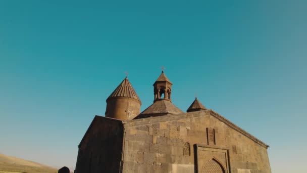 Saghmosavank Antigua Iglesia Cristiana Armenia — Vídeo de stock