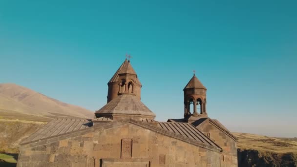 Die Saghmosavank Die Alte Christliche Kirche Armenien — Stockvideo