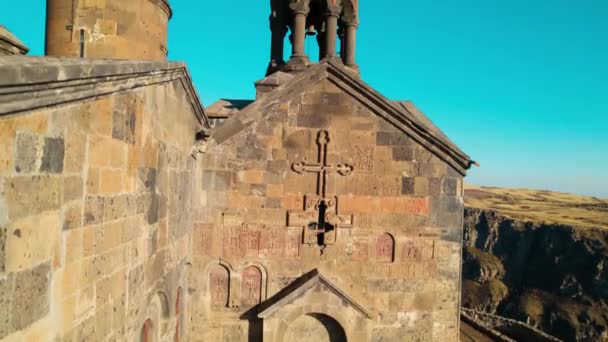 Saghmosavank Den Forntida Kristna Kyrkan Armenien — Stockvideo