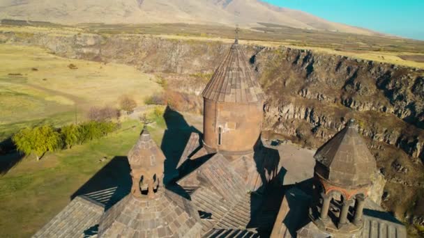 Saghmosavank Antica Chiesa Cristiana Armenia — Video Stock