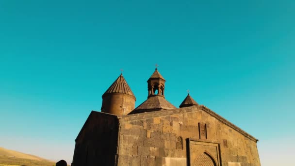 Saghmosavank Gereja Kristen Kuno Armenia — Stok Video