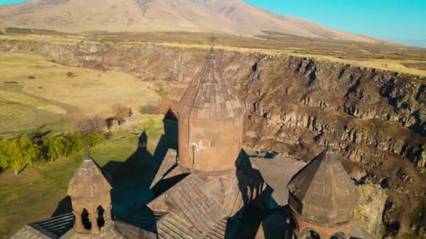 Ermenistan Daki Saghmosavank Antik Hıristiyan Kilisesi — Stok video