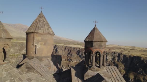 Saghmosavank Oude Christelijke Kerk Armenië — Stockvideo