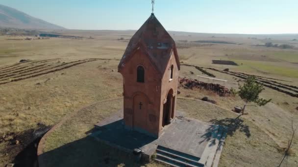 Starověký Křesťanský Kostel Vesnici — Stock video