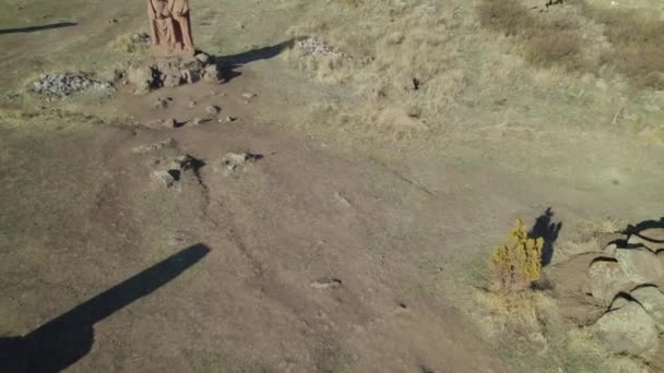 Армянский Христианский Памятник Горах — стоковое видео
