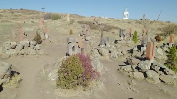 Oud Monument Van Het Armeense Alfabet — Stockvideo