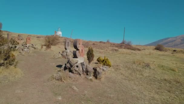 アルメニア文字の古代記念碑 — ストック動画