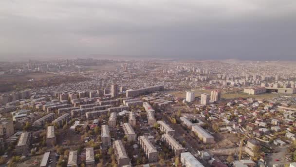 Μικρή Ευρωπαϊκή Πόλη Στην Αρμενία Ερεβάν — Αρχείο Βίντεο