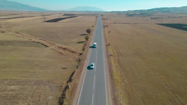 Μακρύς Αυτοκινητόδρομος Αγροτικές Περιοχές — Αρχείο Βίντεο