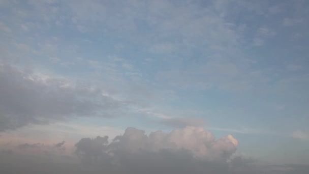 Błękitne Niebo Białe Chmury — Wideo stockowe