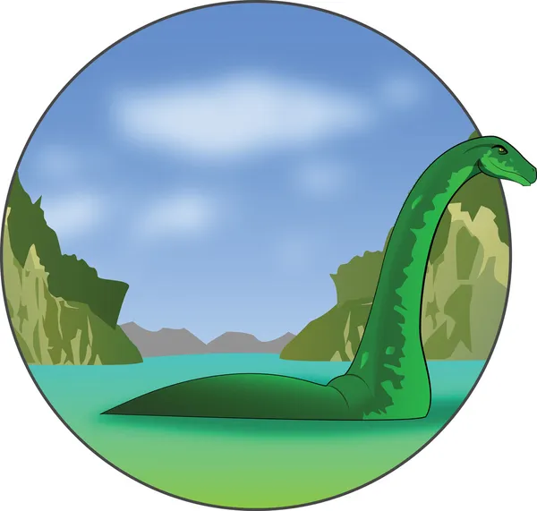 Loch Ness Monster — Stock Vector