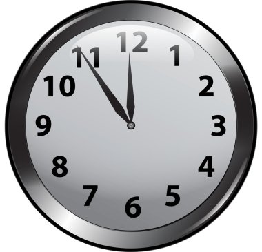 12 Oclock Free Vector Eps Cdr Ai Svg Vector Illustration Graphic Art