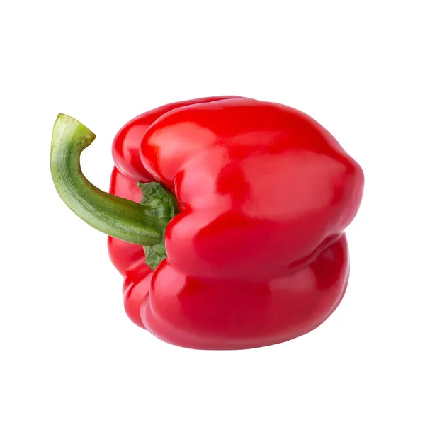 Red Bell Pepper Isolated White Background — Stock Photo, Image