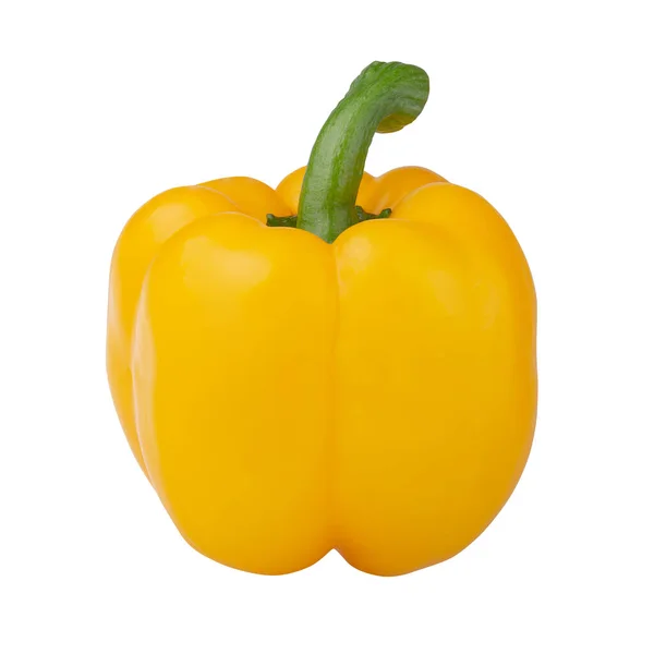 Gul Bell Pepper Isolerad Vit Bakgrund — Stockfoto