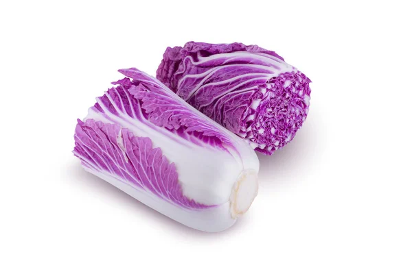 Purple Chinese Cabbage Isolated White Background — Stock Photo, Image