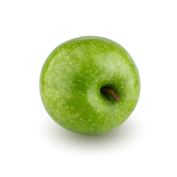 Frischer Grüner Apfel Isoliert Auf Weißem Hintergrund — Stockfoto