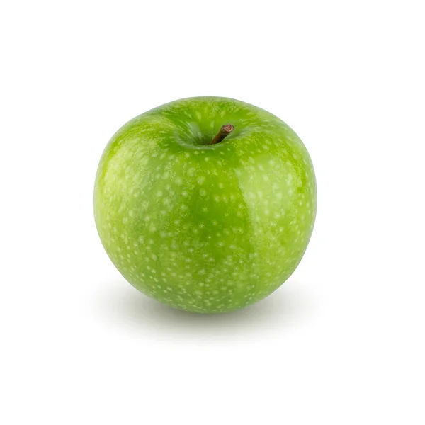 Φρέσκο Πράσινο Μήλο Απομονωμένο Φόντο Άλφα — Φωτογραφία Αρχείου