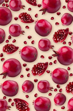 Turuncu duvar kağıdı arkaplanda izole edilmiş nar.