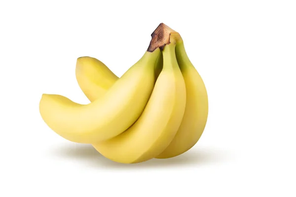 Fructe Banane Izolate Fundal Alb — Fotografie, imagine de stoc