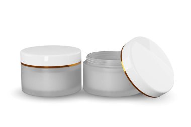 Üç boyutlu krem tüpleri beyaz renkte. Kozmetik Cilt Bakımı Tasarımı Sunumu İçin Boş Model Model Tasarımı