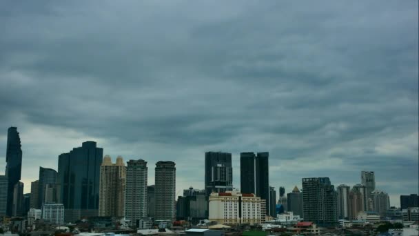 City Time Lapse Chan Road Sathorn Bangkok Thailand April 2022 — Stock Video