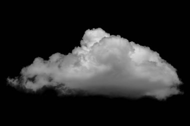 Siyah zemin üzerindeki beyaz bulutların gerçek bulutları vardır. Beyaz bulut, siyah arka planda izole olmuş gerçekçi bir bulut. Beyaz tüylü kümülüs bulutu siyah arkaplanda izole edilmiş