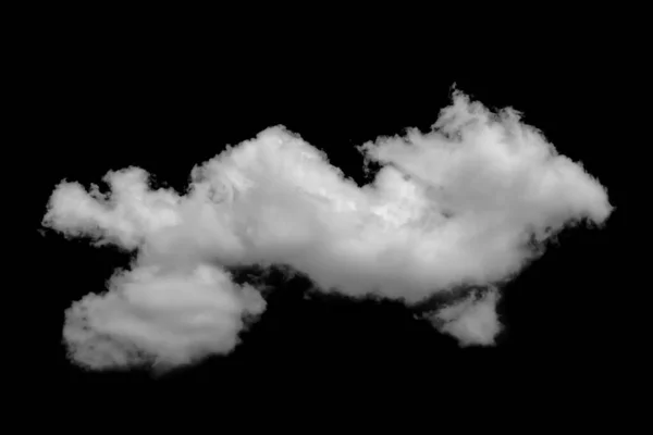 Las Nubes Blancas Separadas Sobre Fondo Negro Tienen Nubes Reales —  Fotos de Stock