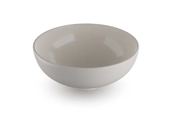 White Bowl Isolated Whiye Background Rendering — Stok fotoğraf