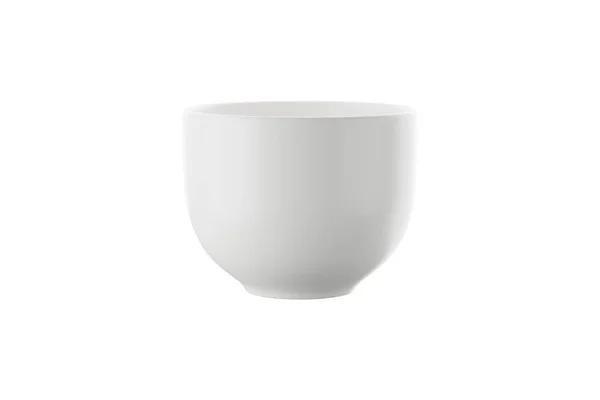 Біла Керамічна Чашка Або Кухоль Білому Тлі Візуалізація — стокове фото
